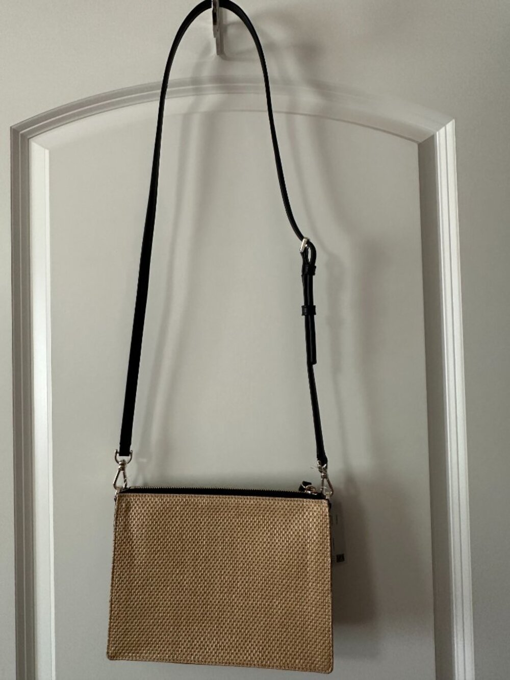 Brand New with Tags Kate Spade Cameron Straw Crossbody Bag Purse - Picture 3 of 12